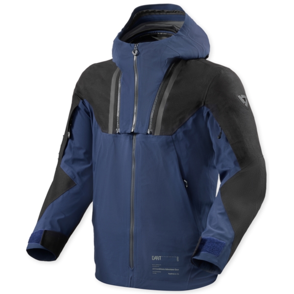 REV'IT! Component 3 H2O Jacket Zwart - Donkerblauw