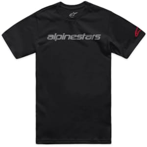T-shirts and sweaters ALPINESTARS Linear Wordmark 2.0 CSF Tee Black-Grey-Red