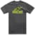 T-shirts and sweaters ALPINESTARS Ride 4.0 CSF Tee Charcoal-Lime-Black