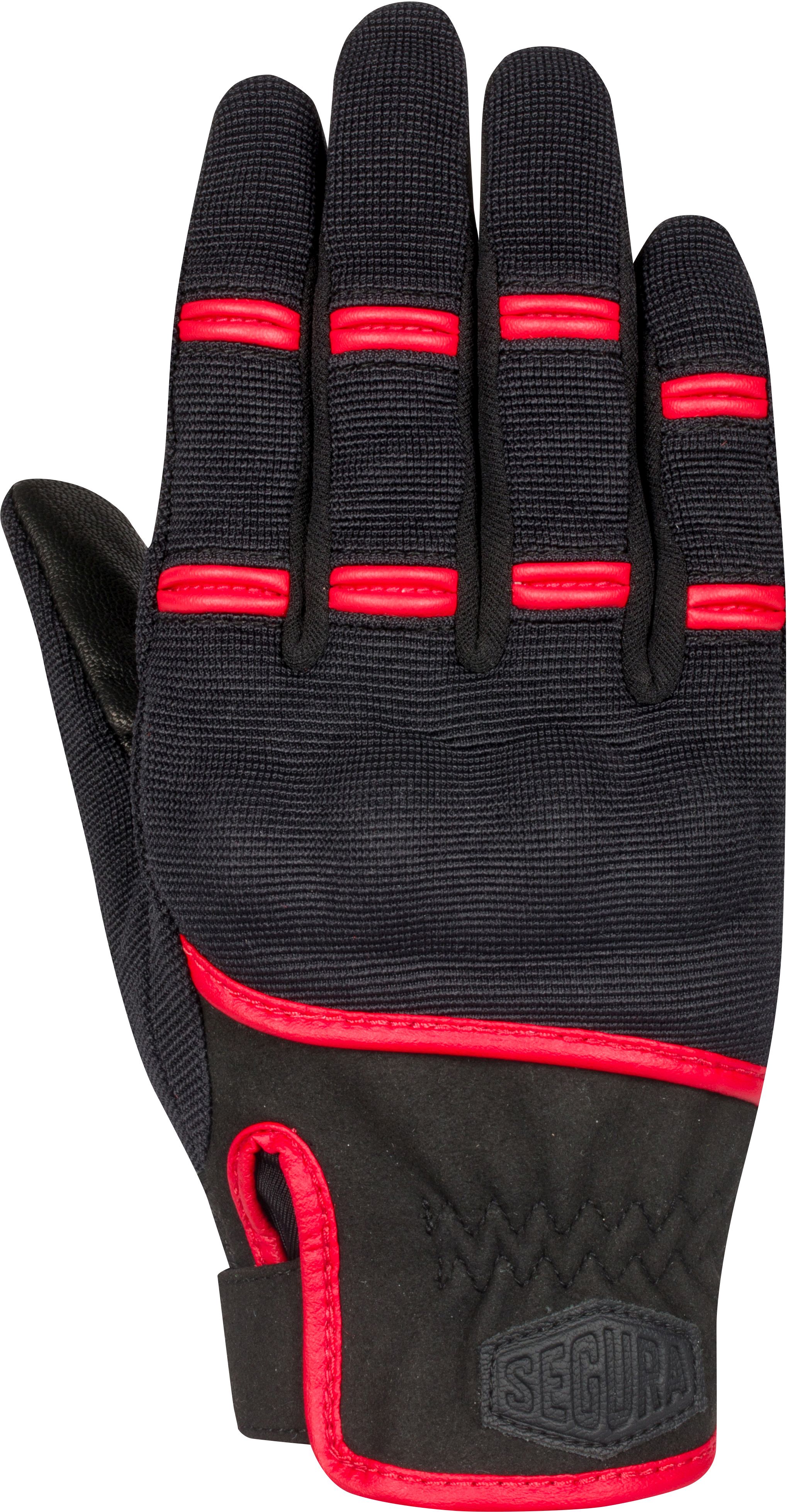 Zomerhandschoenen heren SEGURA Lady Palmer Zwart-Rood