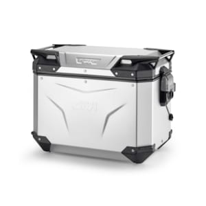 Top boxes and side GIVI OBKEV48 Trekker Outback EVO Smart Anodised Aluminium 48l Left