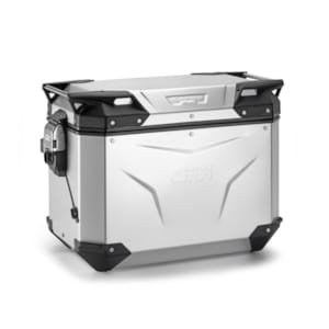 Top boxes and side GIVI OBKEV48 Trekker Outback EVO Smart Anodised Aluminium 48l Rght