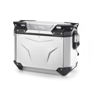 Top case et valise moto GIVI OBKEV37 Trekker Outback EVO Smart Aluminium Anodisé 37l Gauche
