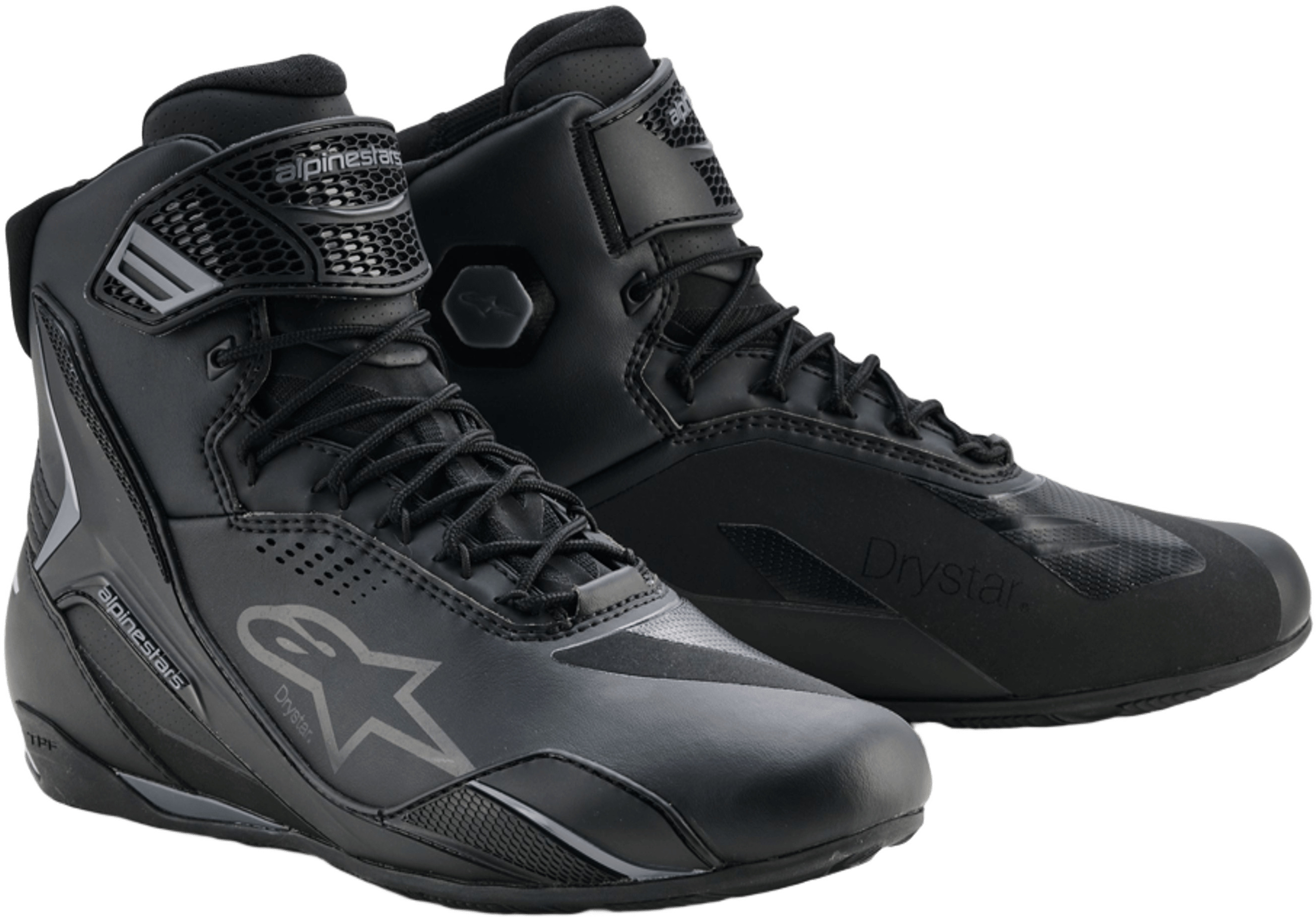 Motorschoenen heren ALPINESTARS Faster-4 Drystar Zwart-Cool Grijs