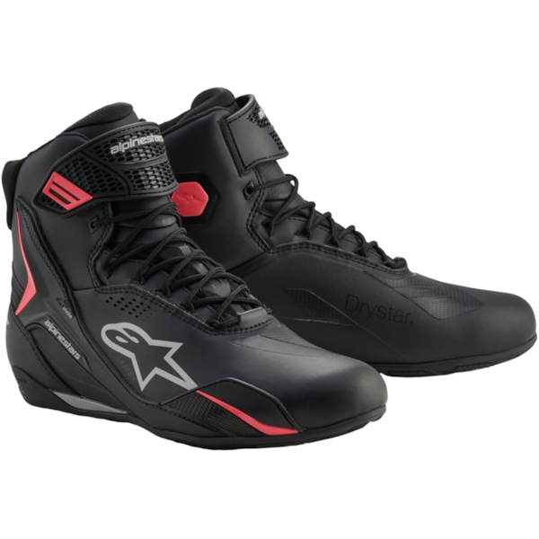 ALPINESTARS Stella Faster-4 Drystar Shoes Noir-Gris-Corail Fluo