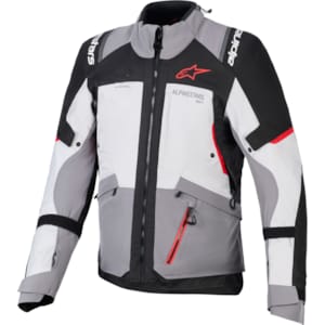 Textiel motorjas heren ALPINESTARS Andes V4 Drystar Jacket Donker Grijs-Ice Grijs-Zwart-Helder Rood