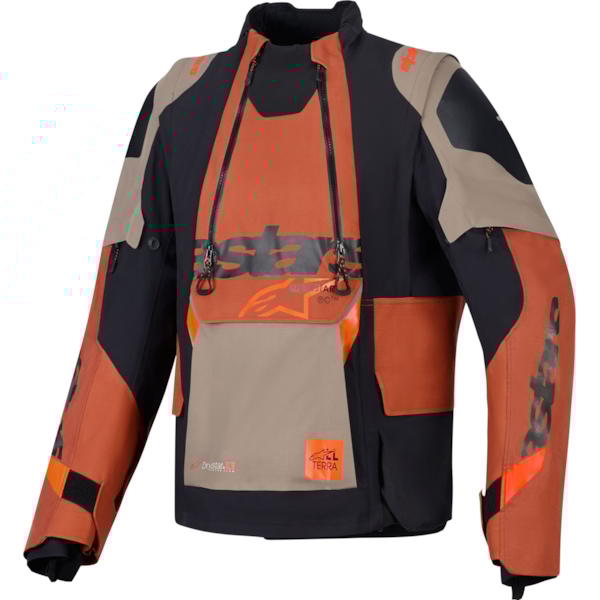 ALPINESTARS Halo Pro Drystar XF Jacket Noyer-Rouille-Noir