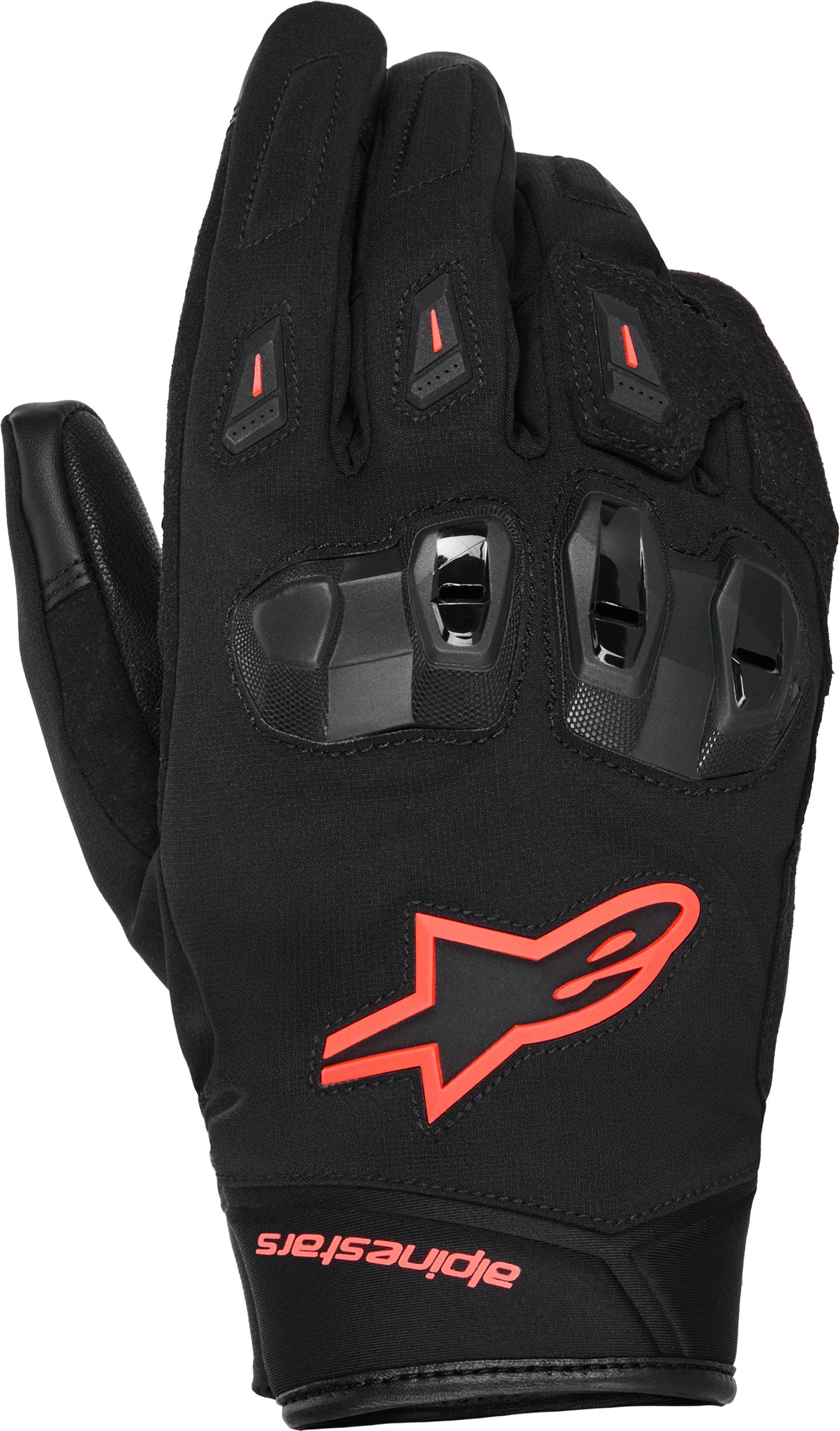 Tussenseizoen handschoenen heren ALPINESTARS SP X Z Waterproof Gloves Zwart-Rood Fluo
