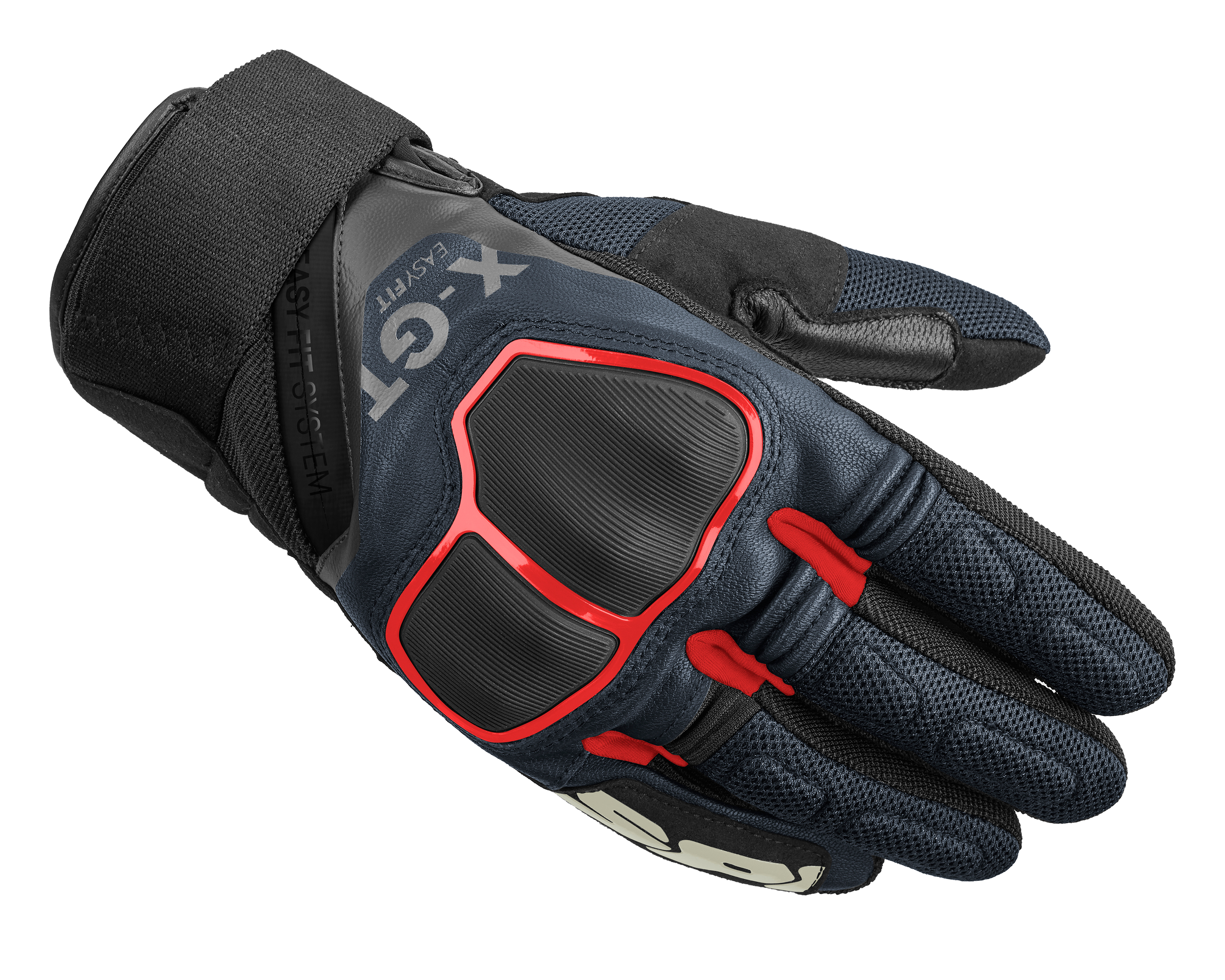 Men's summer gloves SPIDI X-GT Black-Blue-Red