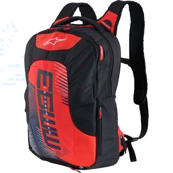 ALPINESTARS City Hunter V2 MM93 Zwart-Rood Fluo-Marineblauw-Wit