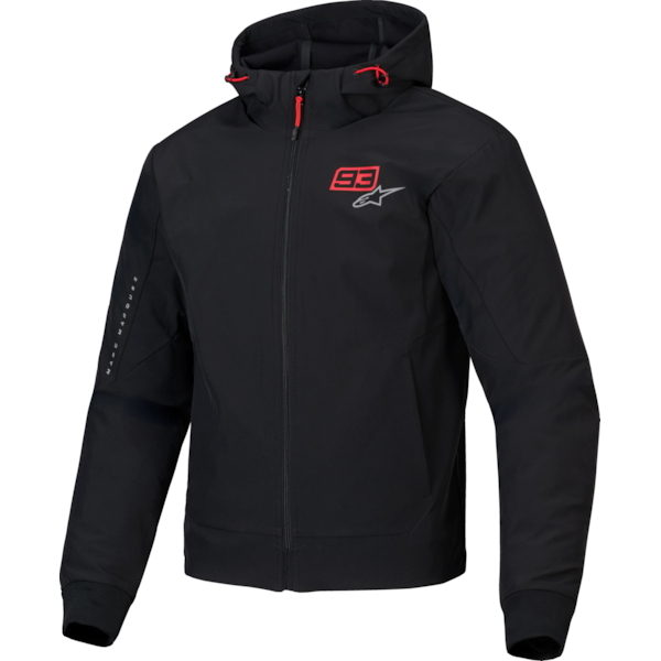 ALPINESTARS Radium Tech Hoodie MM93 Noir-Rouge Vif