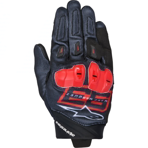 ALPINESTARS SP X 1 Gloves MM93 Zwart-Helder Rood-Wit
