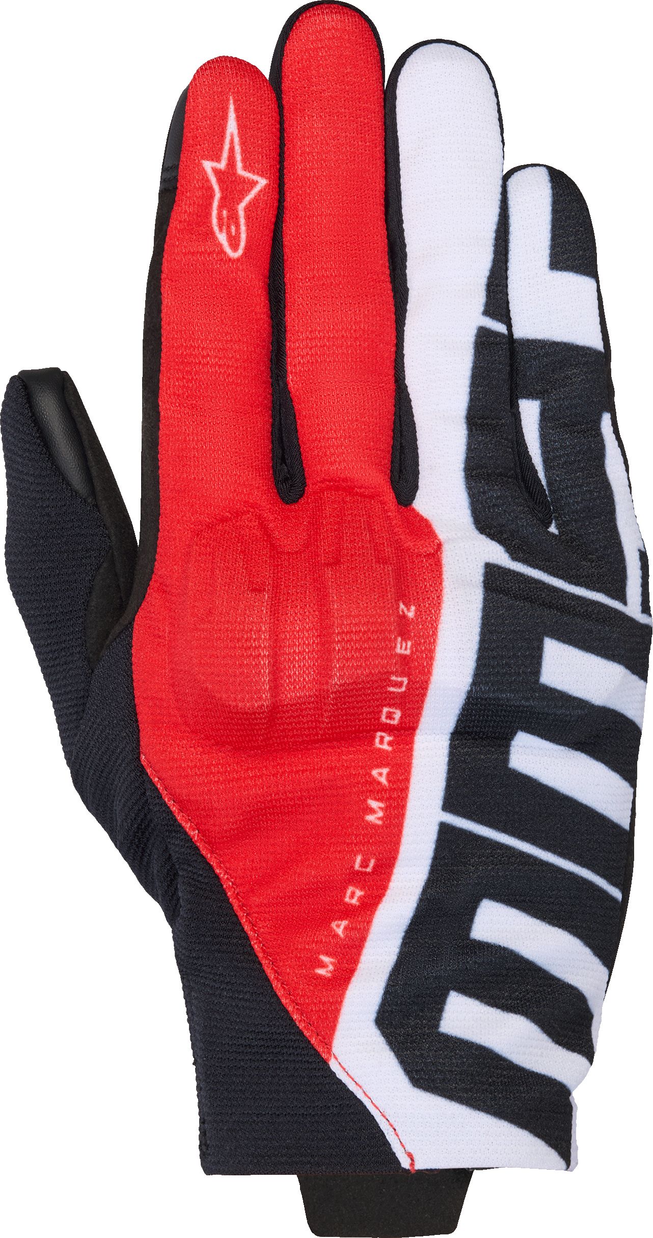 Zomerhandschoenen heren ALPINESTARS Reef V2 Gloves MM93 Zwart-Helder Rood-Wit