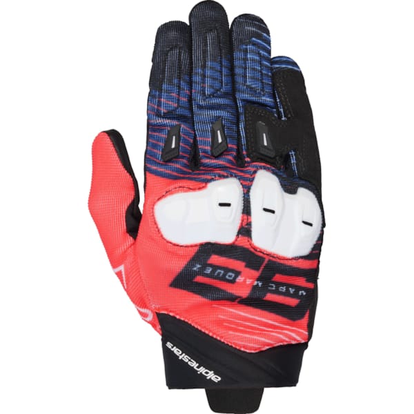ALPINESTARS SP X 1 Gloves MM93 Noir-Rouge Fluo-Bleu Marine-Blanc
