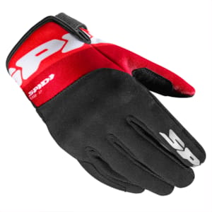 Zomerhandschoenen SPIDI Flash-KP Zwart-Rood-Wit