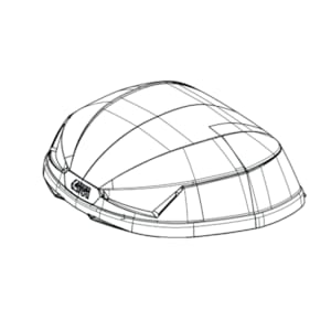 Case bottom & lid cases GIVI E455 Top Shell ZE455CNM