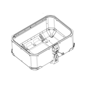 Case bottom & lid cases GIVI OBKEV58 Shell black