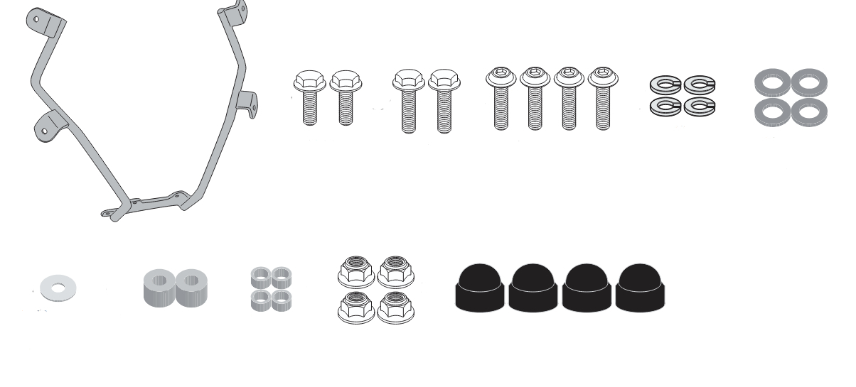 GIVI Windshield mounting kit A9063A