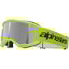 ALPINESTARS Vision 3 Wordmark Goggle Jaune Fluo-Miroir Argent