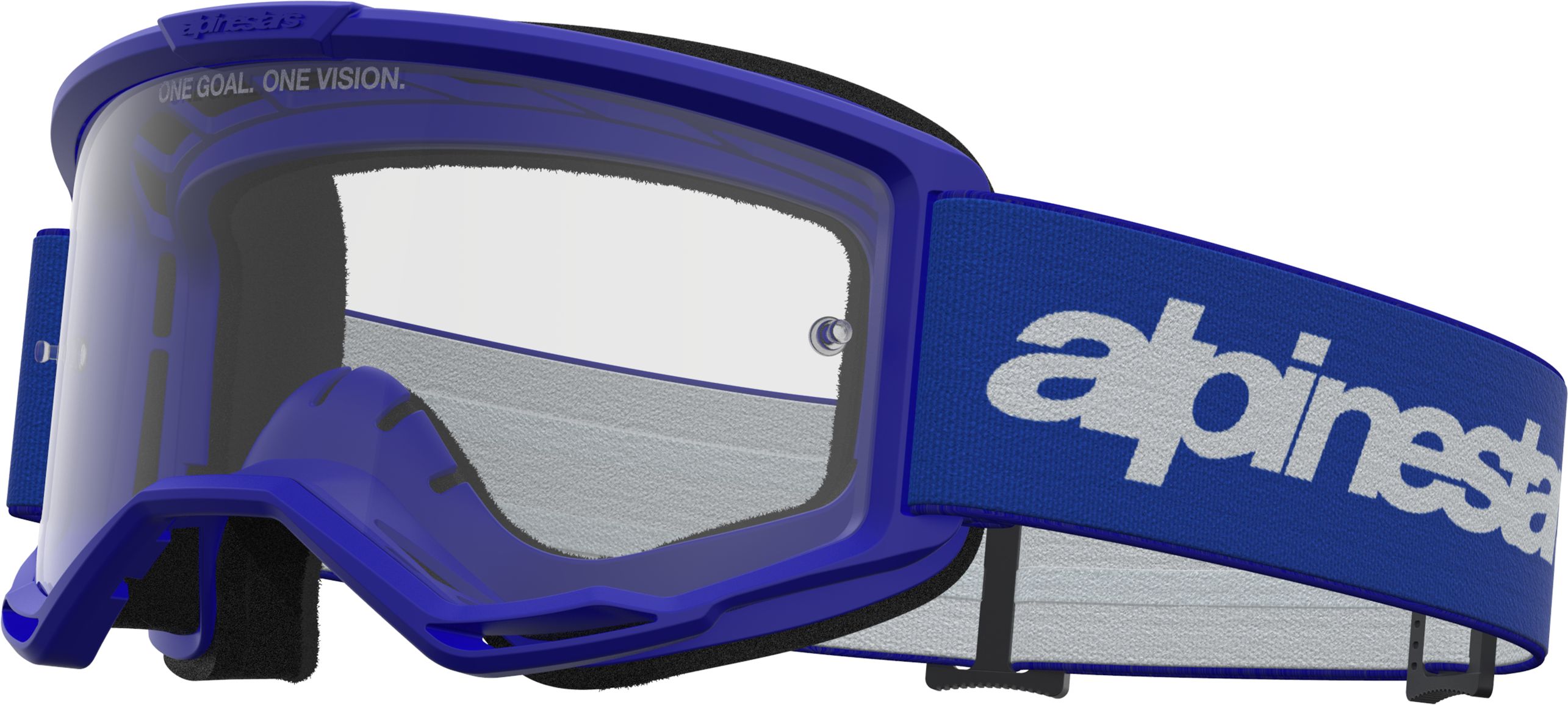 ALPINESTARS Vision 3 Wordmark Goggle Bleu-Transparent