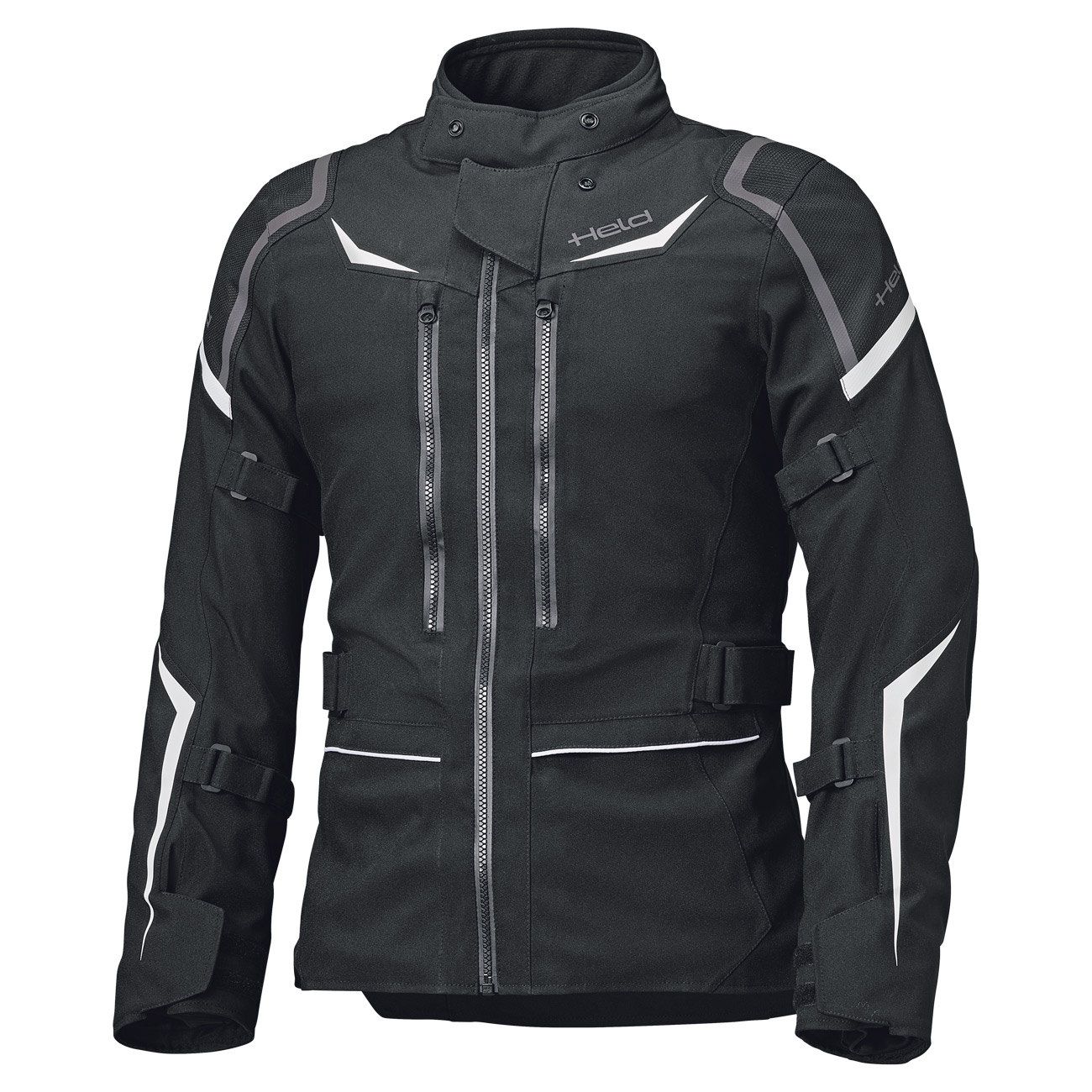 Men's textile motorcycle jacket HELD Tavino Top Black-White