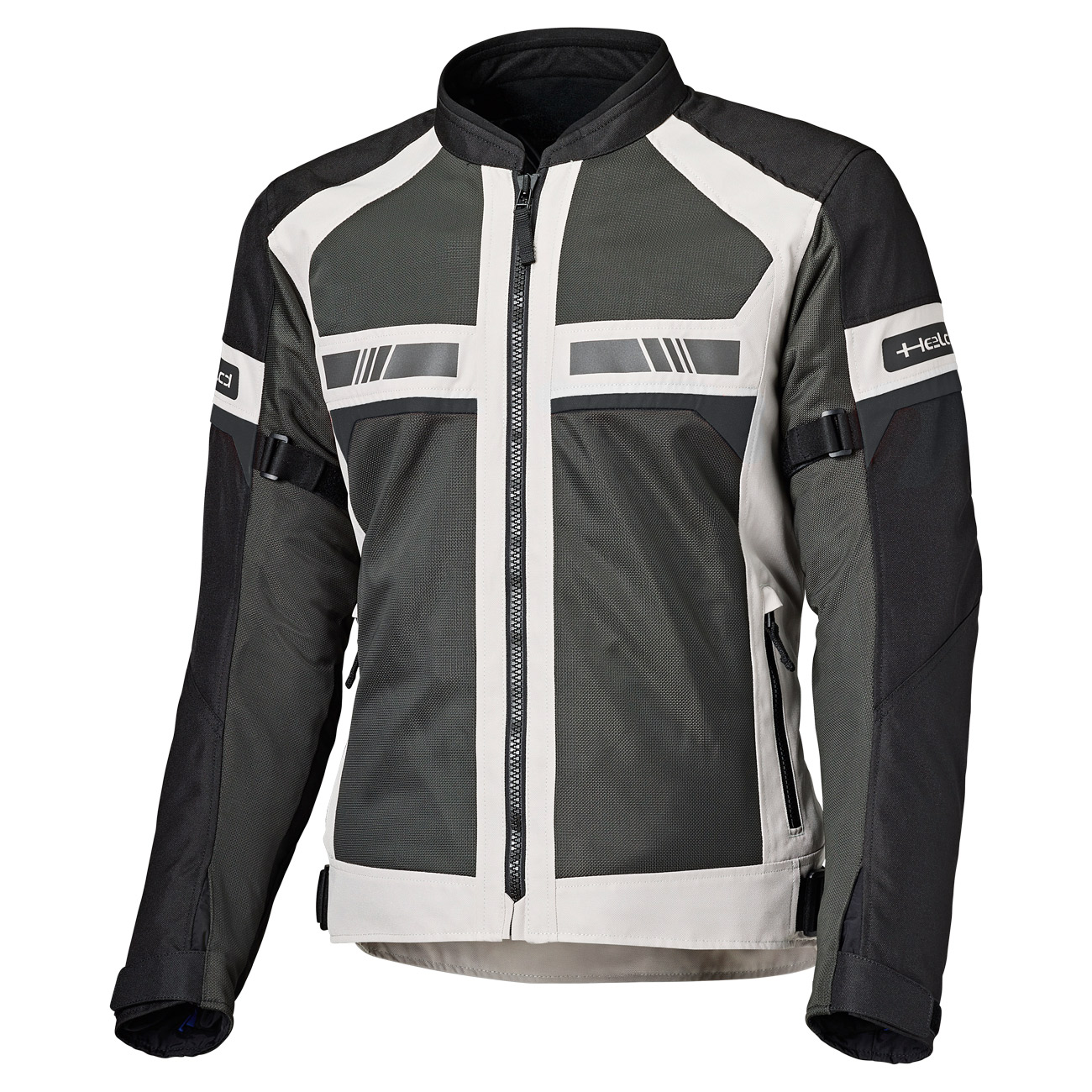 Men's summer motorcycle jacket and hoodie HELD Tropic 4 Top Grey-Black Long