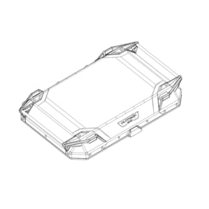 Case bottom & lid cases GIVI OBKEV42 Top Shell black alu