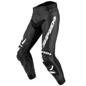 Pantalon moto en cuir hommes SPIDI RR Pro 2 Noir-Blanc Court