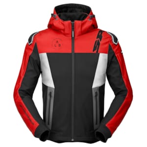Motorhoodie, hemden, niet WP tex jassen heren SPIDI Hoodie Warrior Zwart-Rood-Wit