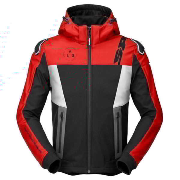 SPIDI Hoodie Warrior Zwart-Rood-Wit