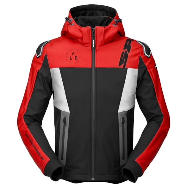 SPIDI Hoodie Warrior Zwart-Rood-Wit