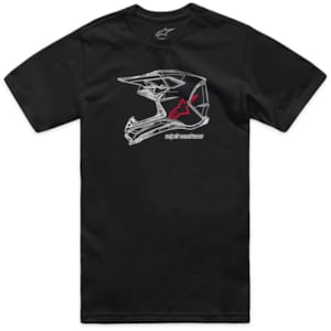 T-shirts and sweaters ALPINESTARS MX Helmet CSF Tee Black