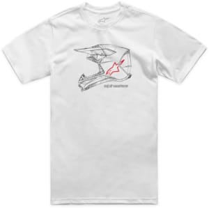 T-shirts and sweaters ALPINESTARS MX Helmet CSF Tee White