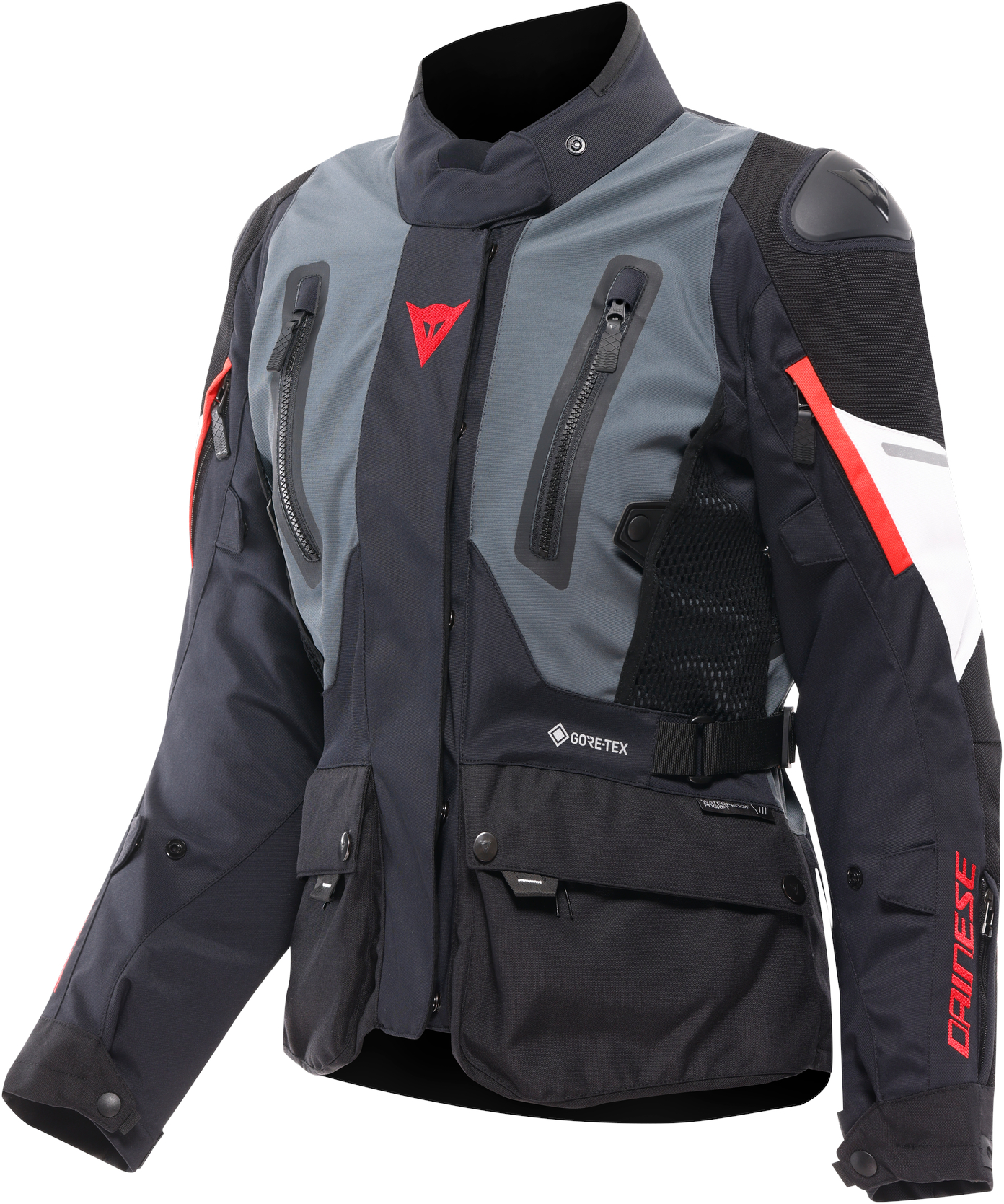 Gore-Tex® motorjas dames DAINESE Carve Master 4 Lady Gore-Tex Jacket Zwart-Grijs