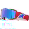 ALPINESTARS Vision 5 Corp Goggle Rouge-Blanc-Bleu-Miroir Bleu