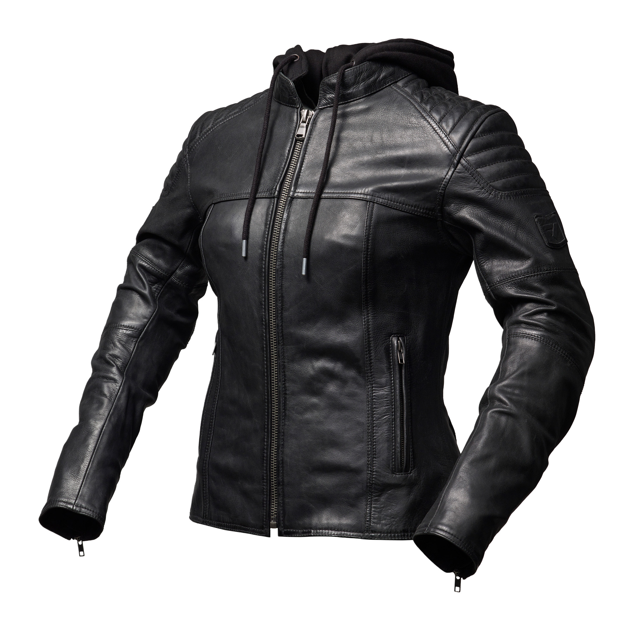 Women's leather motorcycle jacket MODEKA Edda Lady II Black