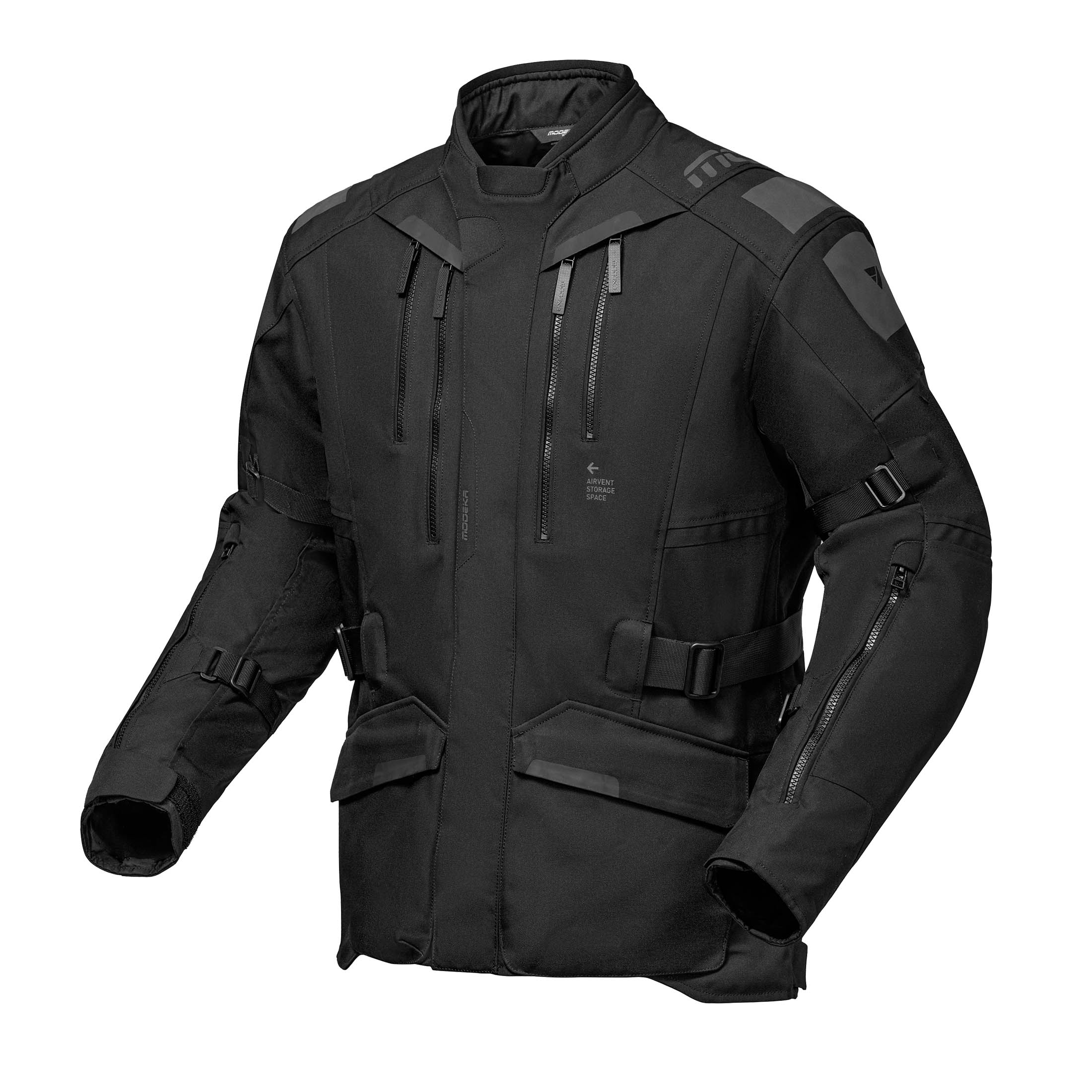 Veste textile hommes MODEKA Striker III Noir long
