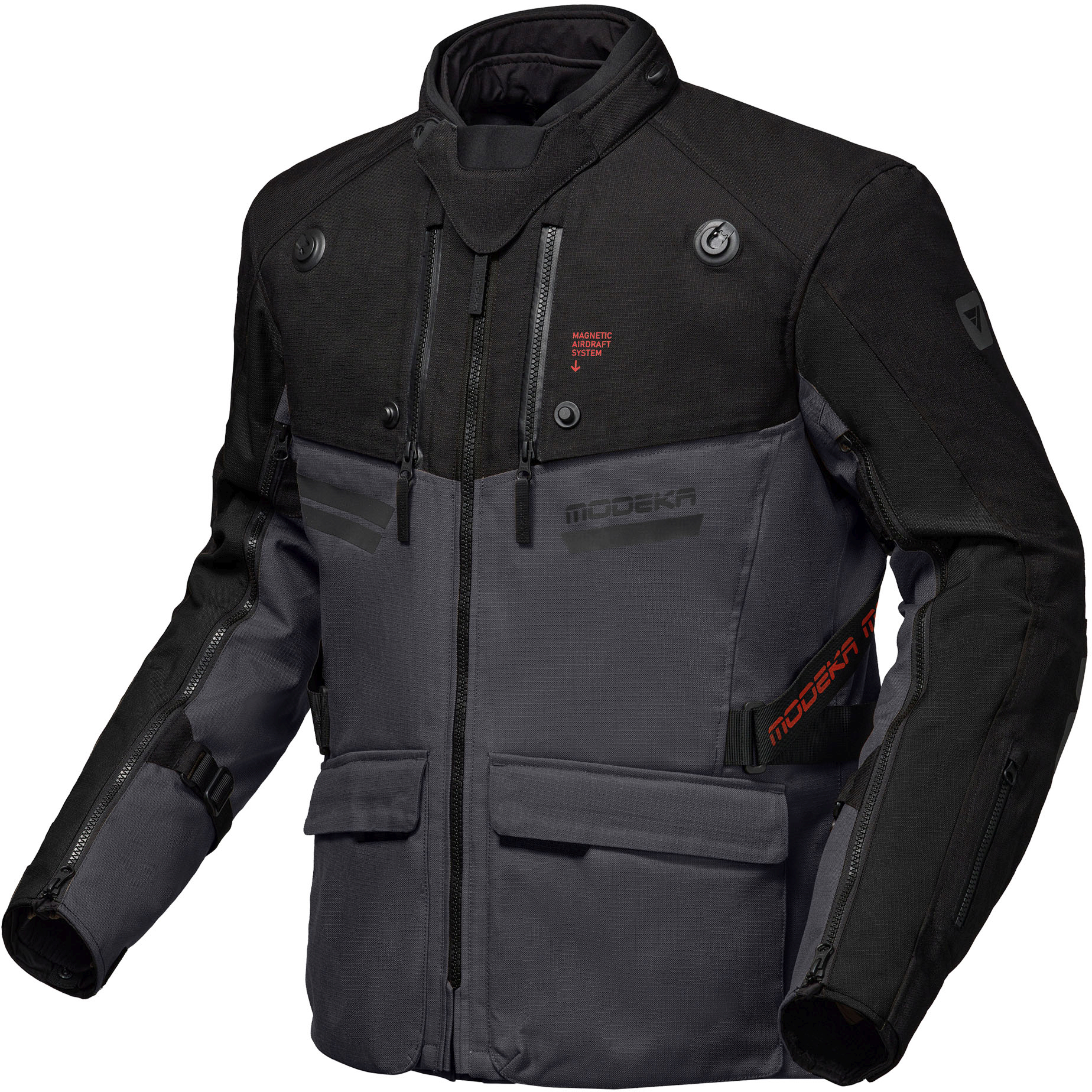 MODEKA Atlaz Jacket Gris Foncé-Noir
