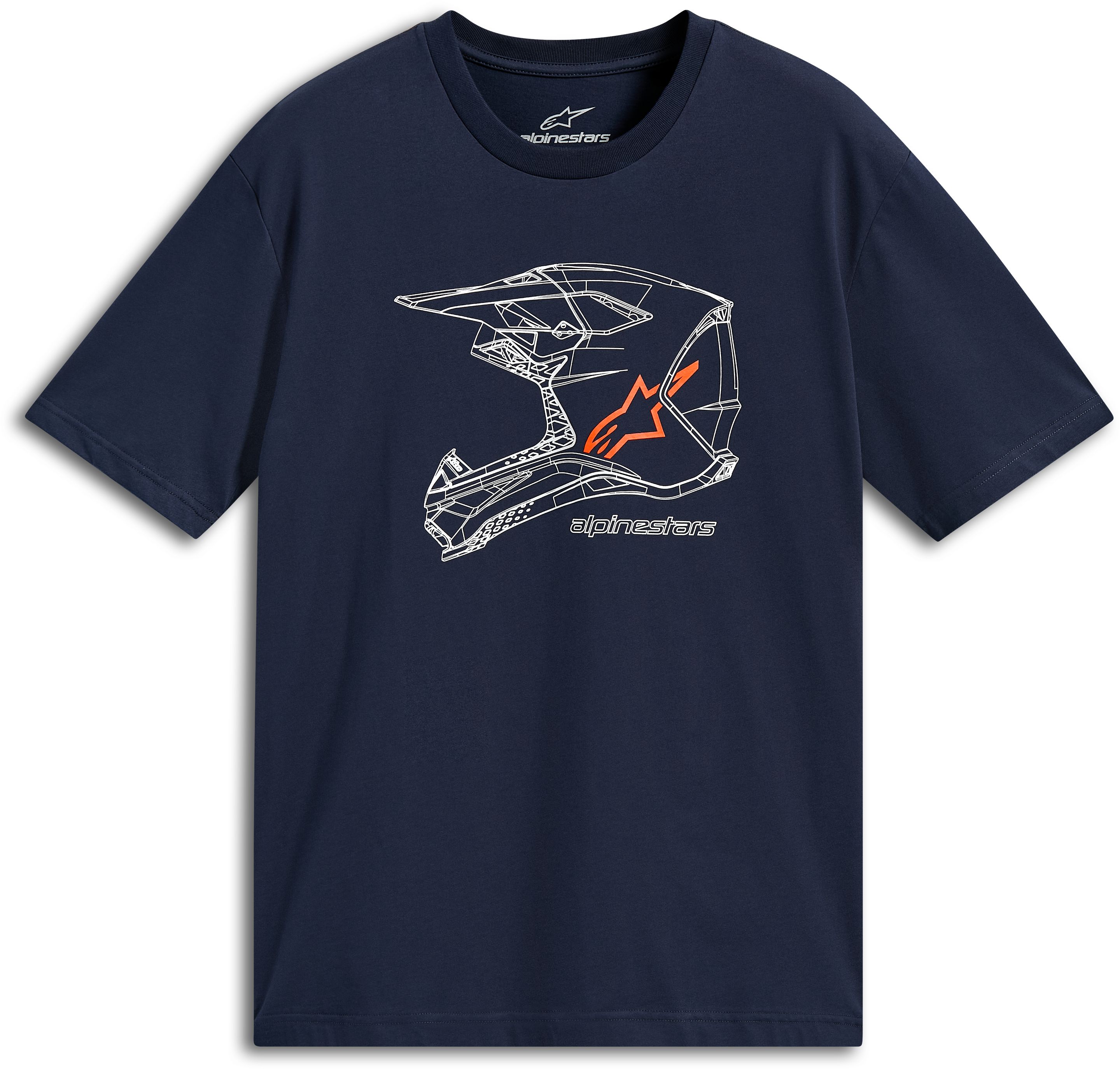 T-shirts et sweaters ALPINESTARS MX Helmet CSF Tee Bleu Marine
