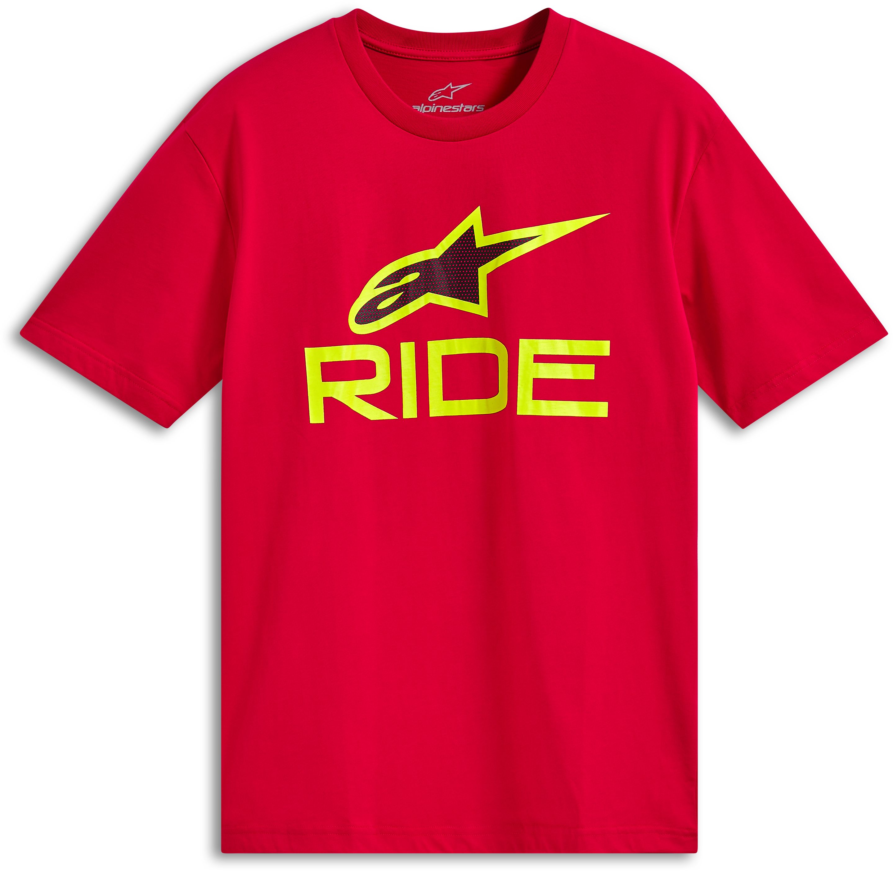 T-shirts and sweaters ALPINESTARS Ride 4.0 CSF Tee Red-Hi Vis Yellow-Black