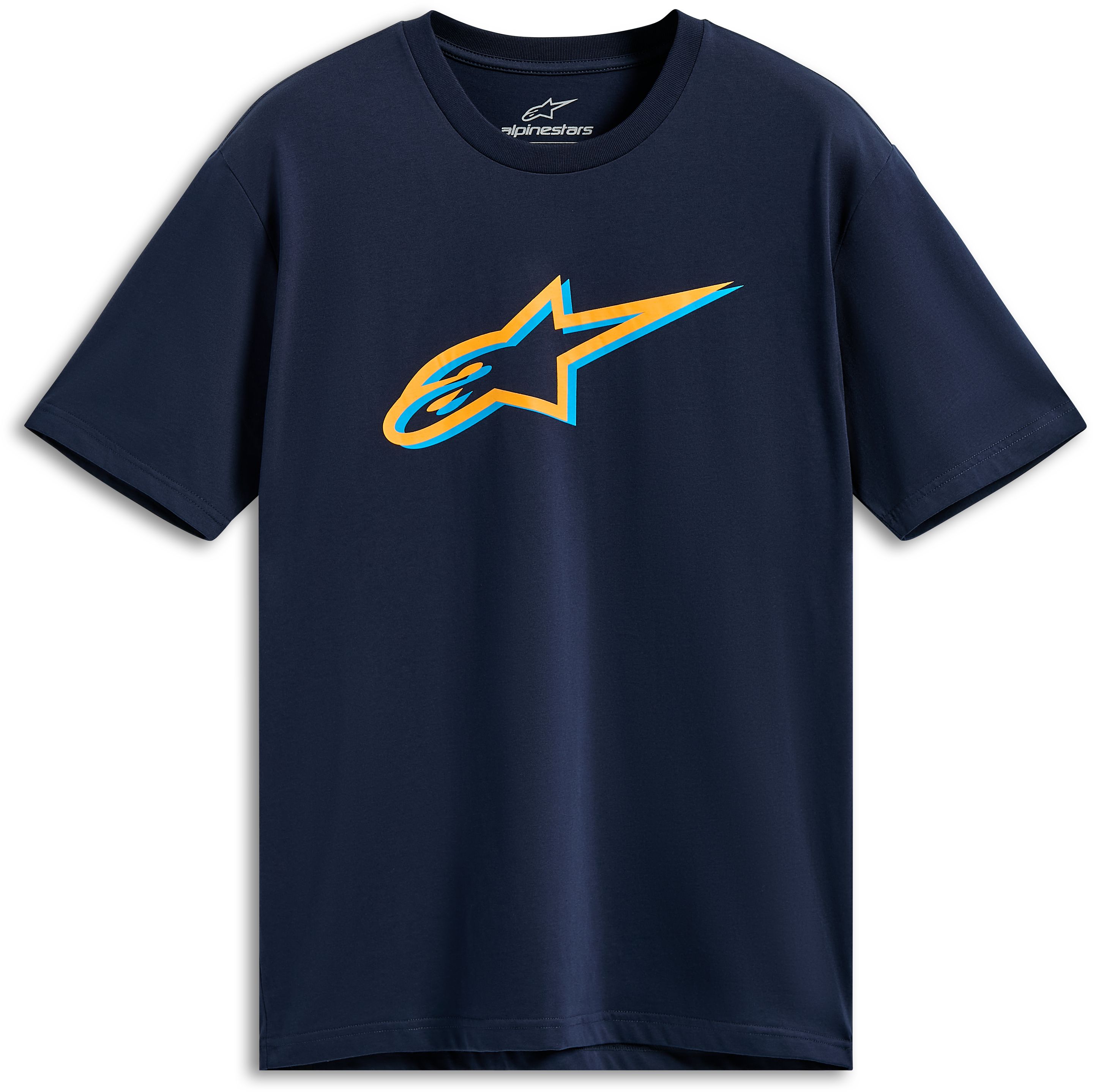 T-shirts et sweaters ALPINESTARS Ageless Shadow CSF Tee Bleu Marine-Orange