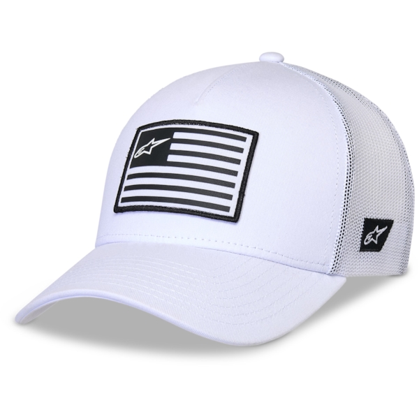 ALPINESTARS Flag Snapback Hat White-White