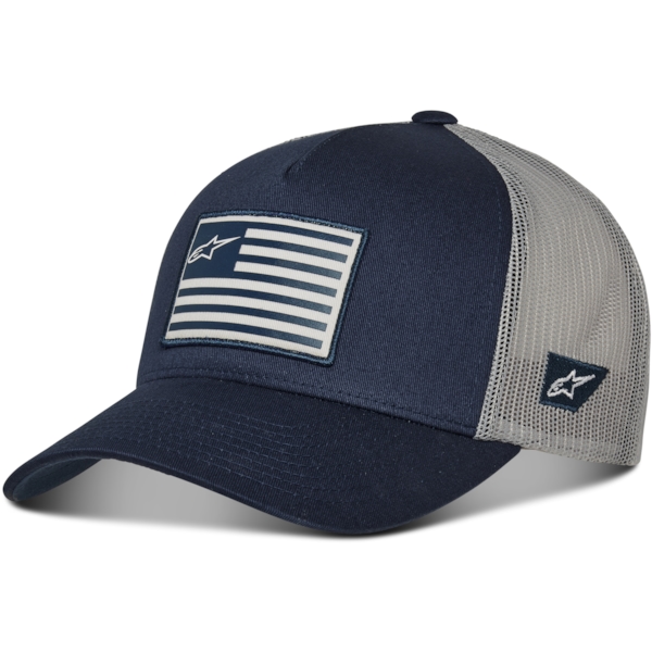 ALPINESTARS Flag Snapback Hat Bleu Marine-Gris