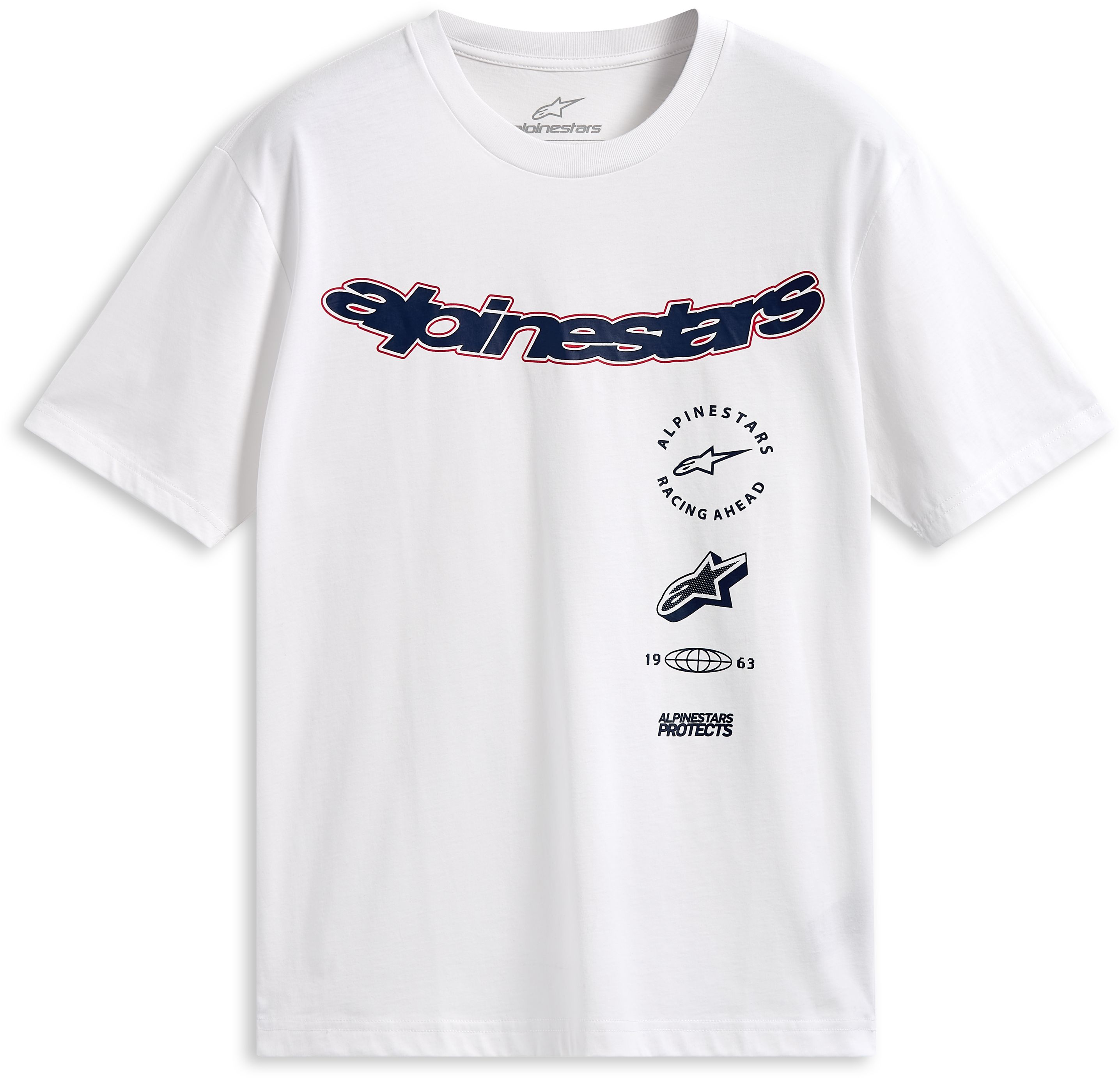 T-shirts en sweaters ALPINESTARS Abus SS CSF Tee Wit