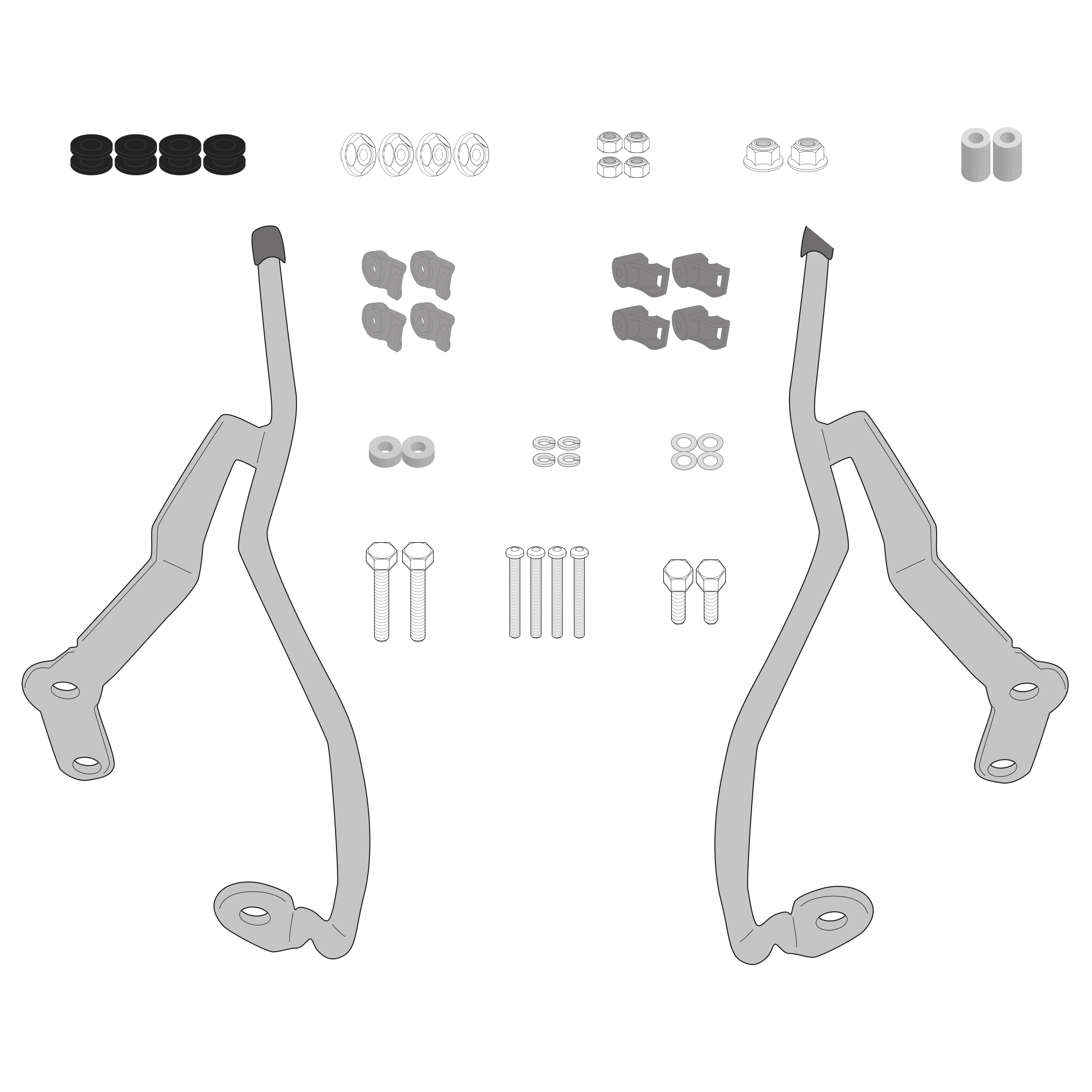 Fixations spécifiques pour votre moto GIVI Kit d'extension supplémentaire RP3127KIT