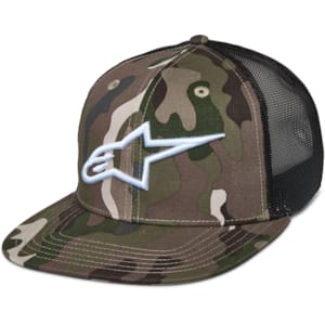 Petjes en mutsen ALPINESTARS Corp Trucker Hat Groen Camo-Zwart