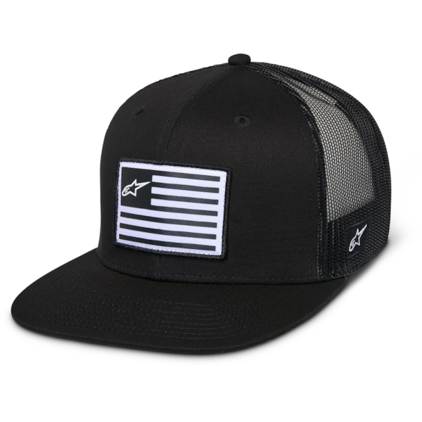 ALPINESTARS Flag Flat Trucker Hat Noir-Noir