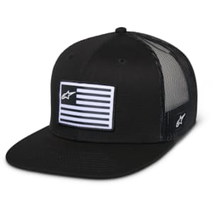 Casquettes et bonnets ALPINESTARS Flag Flat Trucker Hat Noir-Noir
