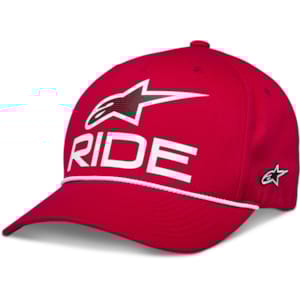 Petjes en mutsen ALPINESTARS Ride Comp Snapback Hat Rood-Wit-Zwart