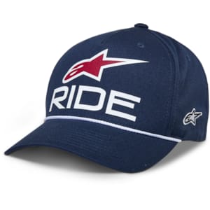 Casquettes et bonnets ALPINESTARS Ride Comp Snapback Hat Bleu Marine-Blanc-Rouge